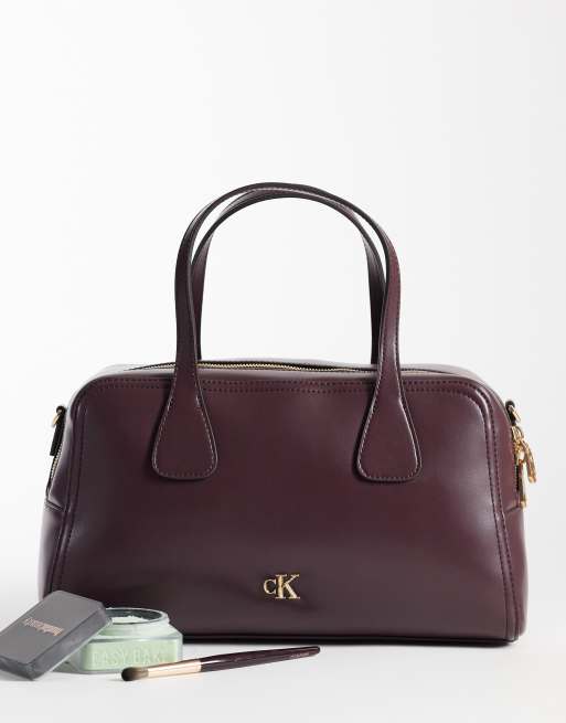 Calvin Klein - Sac de bowling taille moyenne avec bandoulière - Marron fudge, 2 de 4