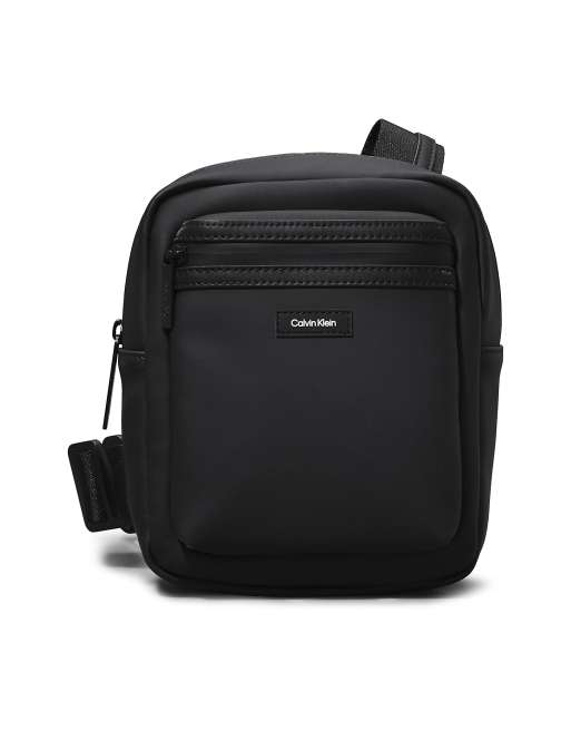 Calvin Klein - Sacoche convertible en caoutchouc - Noir