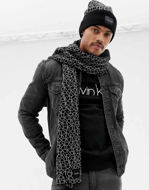 Calvin klein discount men's scarves