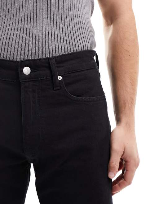 Calvin Klein – Schmale Jeans in Schwarz, 4 von 5