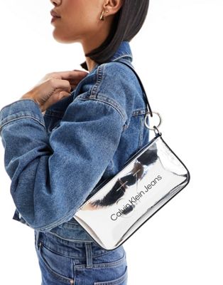 Calvin Klein Shoulder Bag in grey - ASOS Price Checker