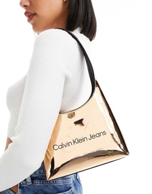 Calvin Klein – Schultertasche in Rosa