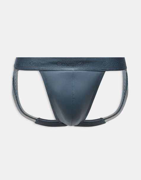 Calvin Klein sculpt jock strap in gray - view 1
