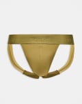 [Calvin Klein] Calvin Klein Sculpt lace jock strap in green 46 Chlorophyll