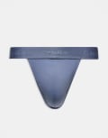 [Calvin Klein] Calvin Klein Sculpt lace lingerie thong in grey 46 Grisaille