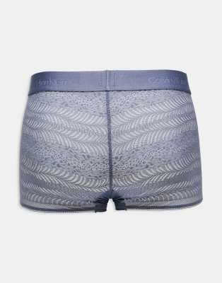 Calvin Klein Sculpt Lace Low Rise Briefs In Blue