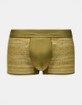 [Calvin Klein] Calvin Klein Sculpt lace low rise trunks in green 50 Chlorophyll