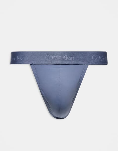 Calvin Klein Sculpt lace thong in gray - view 1
