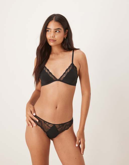 Calvin Klein – Sensual Stretch – Spitzen-Tangaslip Schwarz, 3 von 4