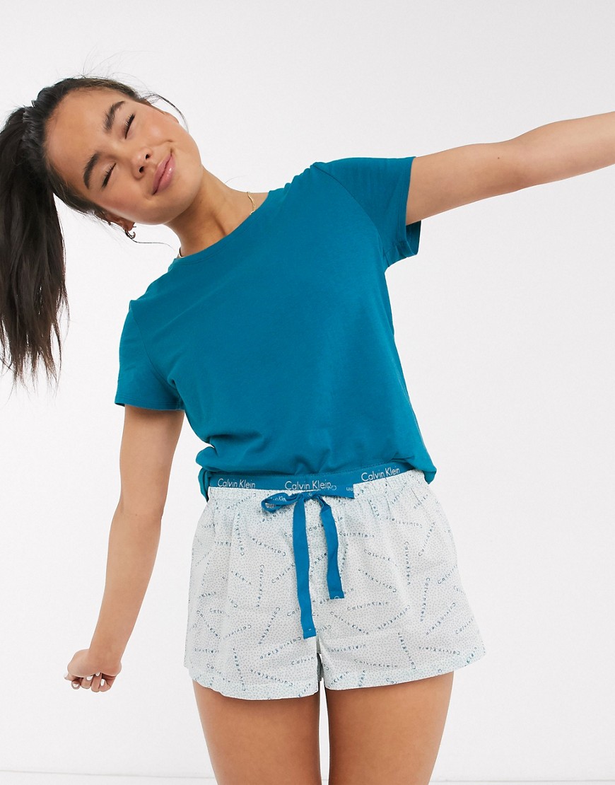 Calvin Klein – Set med pyjamas i en påse-Blå