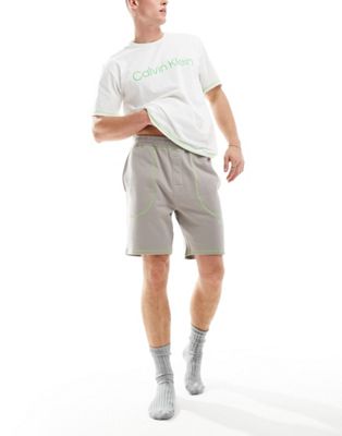 Calvin Klein t-shirt and short set in white - ASOS Price Checker