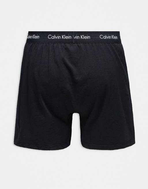 Calvin Klein - Set van 2 boxershorts van stretchkatoen in zwart, 2 van 4