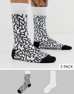 Calvin Klein - Set van 2 paar sokken met logoprint-Multi
