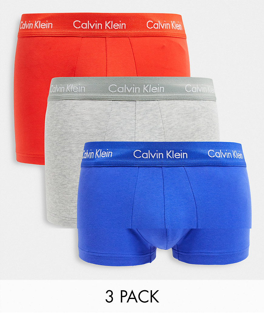 Calvin Klein - Set van 3 boxershorts met lage taille in multi-Meerkleurig