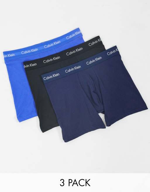 Calvin Klein - Set van 3 boxershorts met logo-tailleband in multi