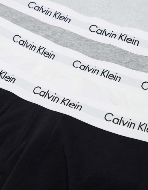 Calvin Klein - Set van 3 boxershorts van katoen met stretch en lage taille in multi, 2 van 4