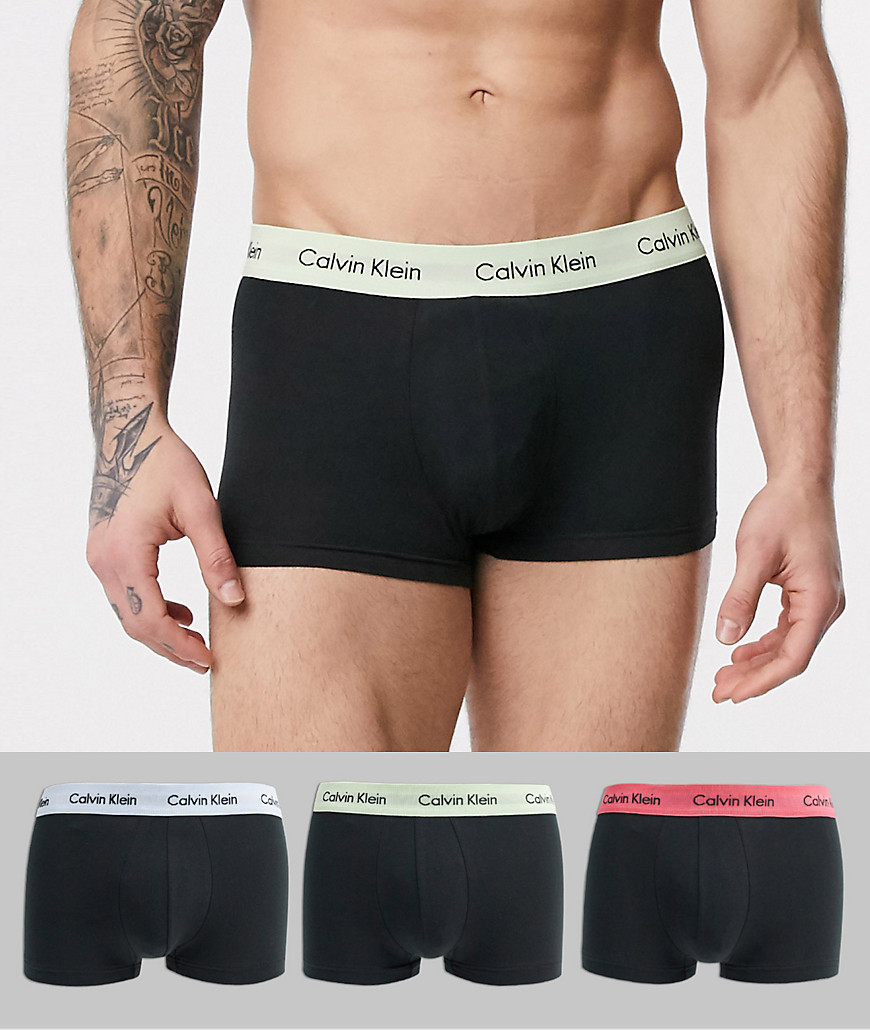 Calvin Klein - Set van 3 boxershorts van katoenstretch in zwart