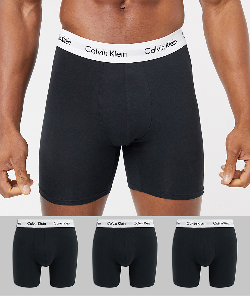 Calvin Klein - Set van 3 katoenen boxershorts-Zwart