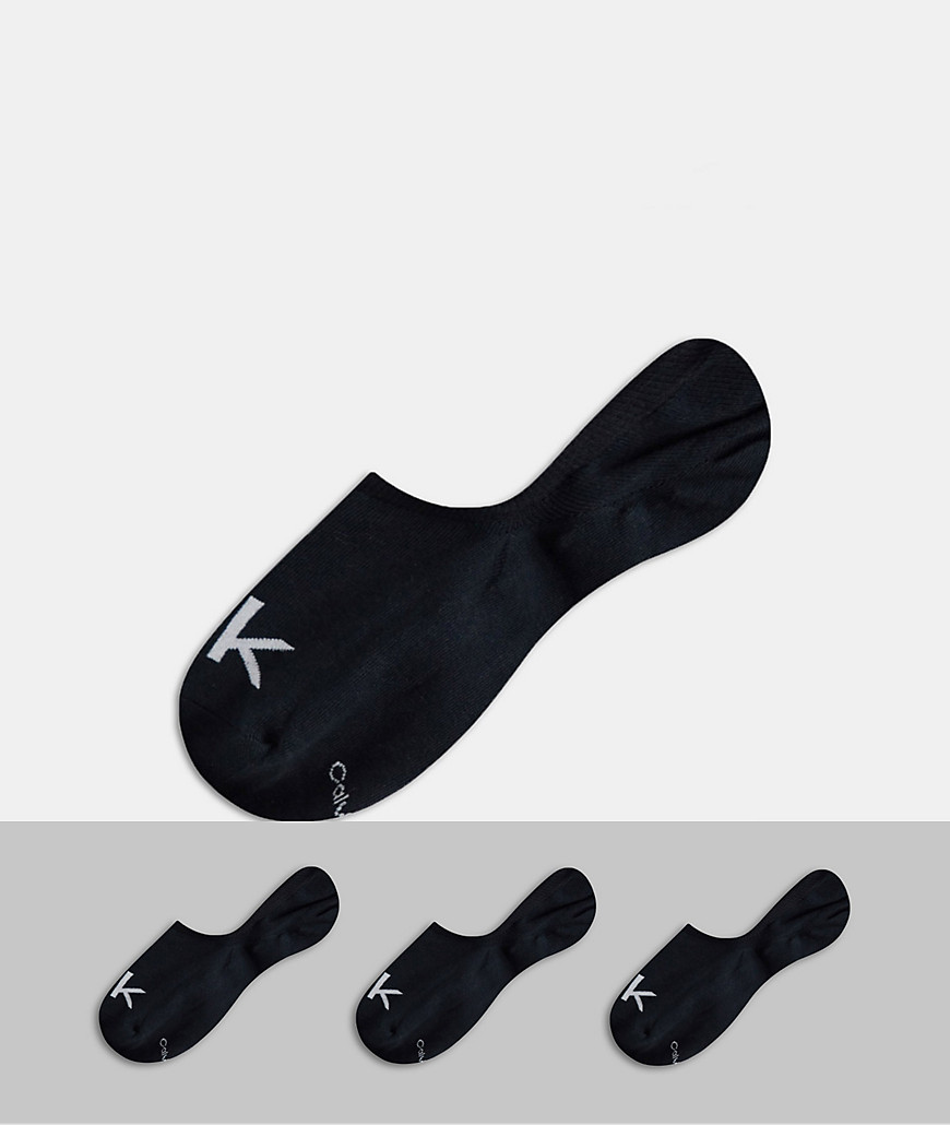 Calvin Klein - Set van 3 paar sokken met logo in zwart