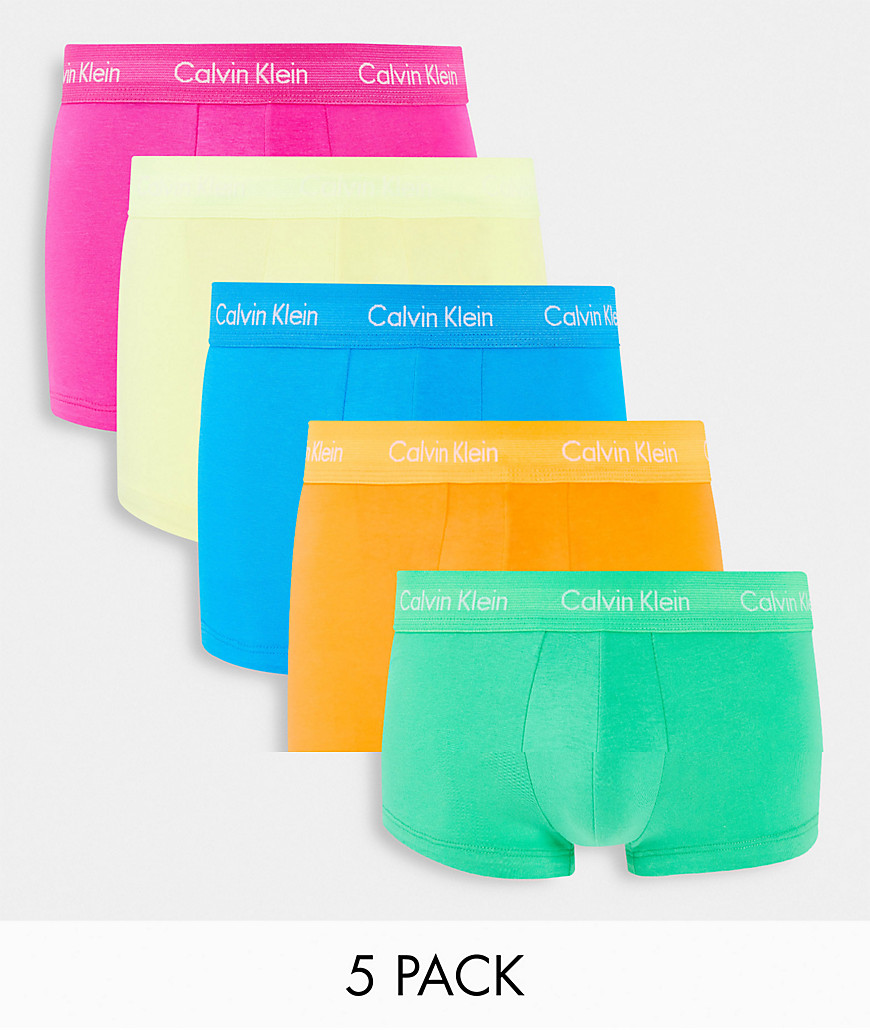 Calvin Klein - Set van 5 boxershorts met lage taille in PRIDE-regenboogkleuren-Meerkleurig