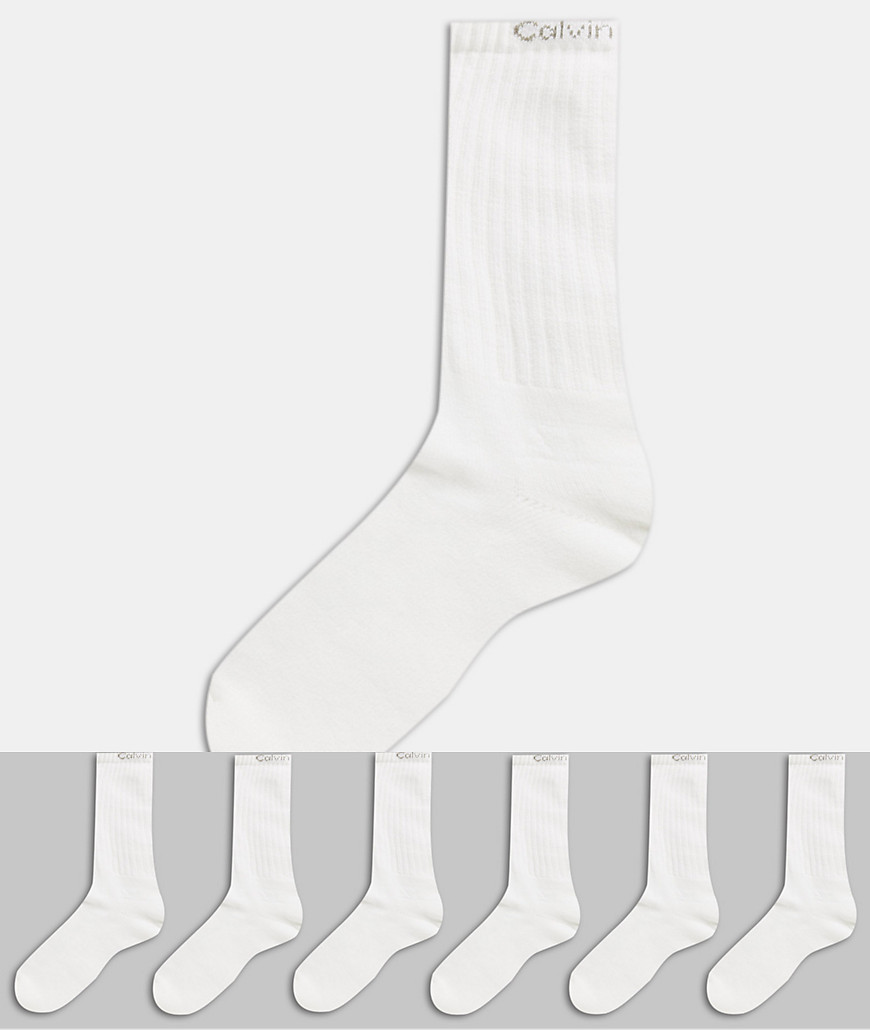 Calvin Klein - Set van 6 paar sokken in wit