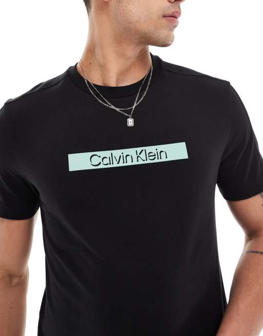 Calvin klein box logo t shirt 2025
