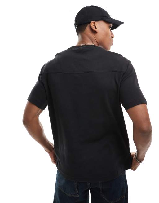 Calvin Klein – Shadow – Czarny T-shirt z wyhaftowanym logo, 2 z 4