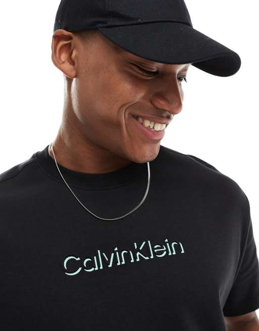 Calvin klein black logo t shirt online