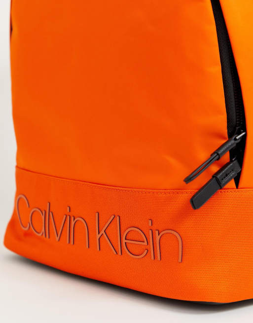 Calvin klein shop orange backpack