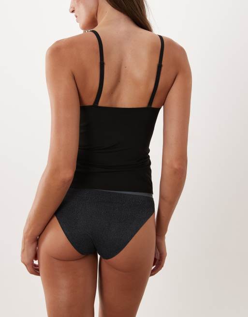 Calvin Klein Shapewear-Cami-Top mit BH-Einsätzen in Schwarz, 2 von 3