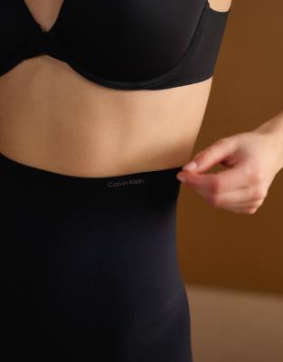 Shop Calvin Klein Shapewear Extra Firm Secure Sculpt Shorts In Black