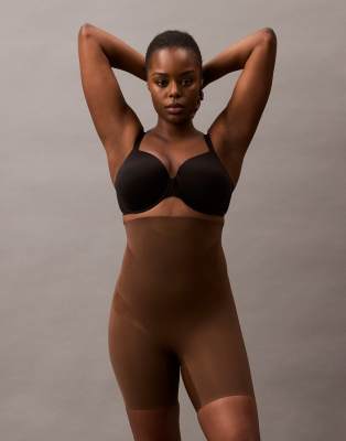 Calvin Klein Shapewear - Figurformende Shorts mit stützender Bauch-weg-Funktion aus festem, nicht verrutschendem Stretch...
