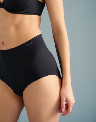 Shop Calvin Klein Shapewear Firm Sculpted Stay Put Stretch Briefs In Black
