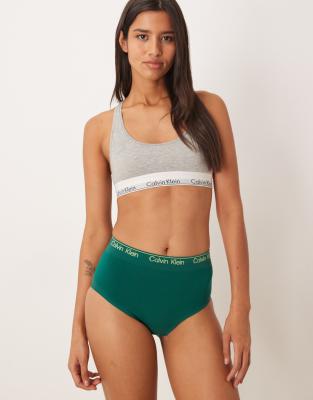 Calvin Klein Shapewear High Waisted Briefs In Green