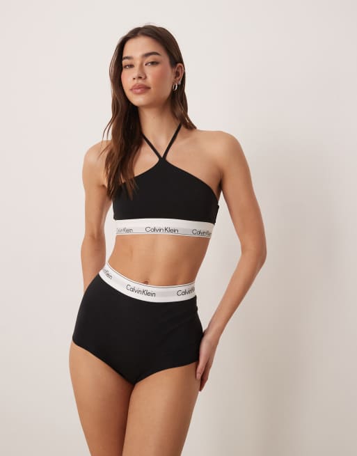 Calvin Klein Shapewear – Icon Cotton Modal – Formender Slip in Schwarz mit hohem Bund, 2 von 3