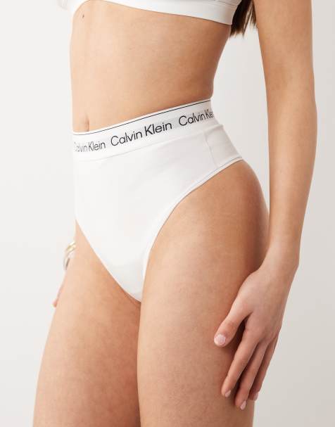 Calvin Klein – Shapewear – Icon Cotton Modal – Formender Tanga in Weiß - view 1