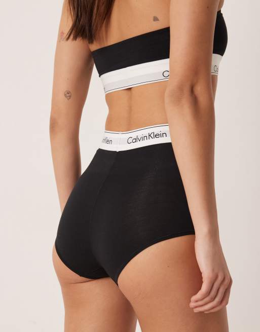 Calvin Klein Shapewear - Icon Cotton Modal - Slip a vita alta neri, 3 di 3