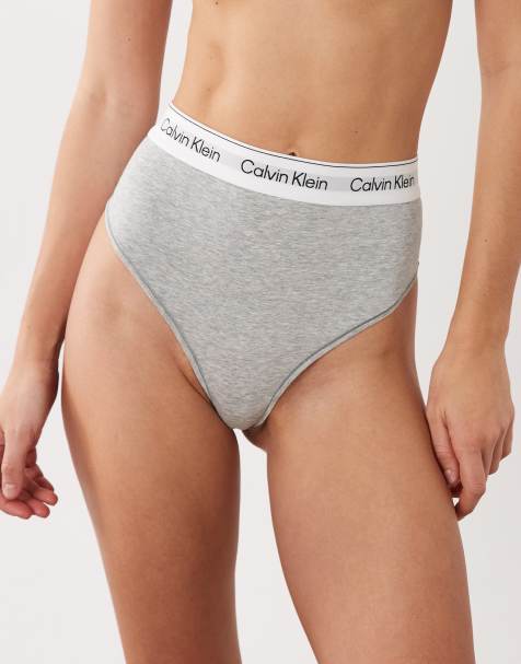 Calvin Klein - Shapewear - Icon Cotton Modal - String - Gris - view 1