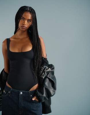 Calvin Klein Shapewear - Nahtloser, formender Body in Schwarz, formende Unterwäsche