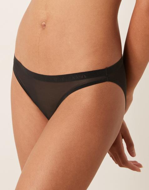 Calvin Klein - Shapewear - Slip bikini in rete nero - view 1