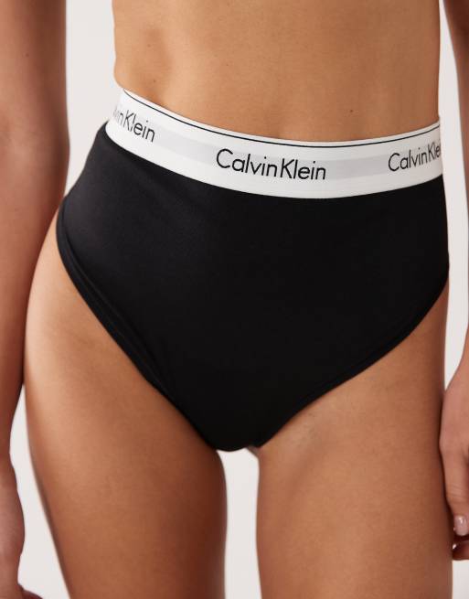 Calvin Klein - Shapewear - Sort G-streng med ikon i bomuldsmodal, 3 af 4