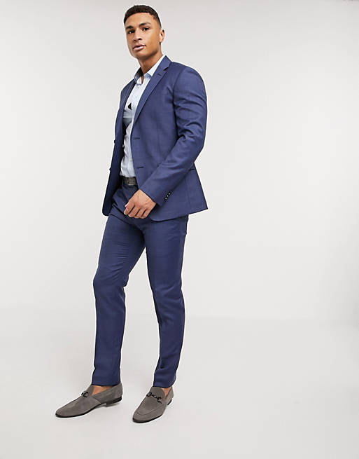 Calvin Klein Sharkskin stretch suit trousers | ASOS