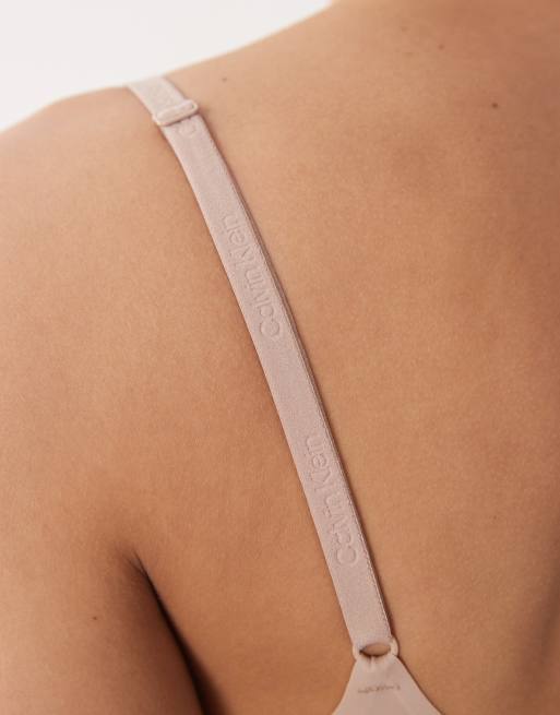 Calvin Klein - Sheer Marquisette - Beige BH uden bøjle med let polstring, 3 af 4
