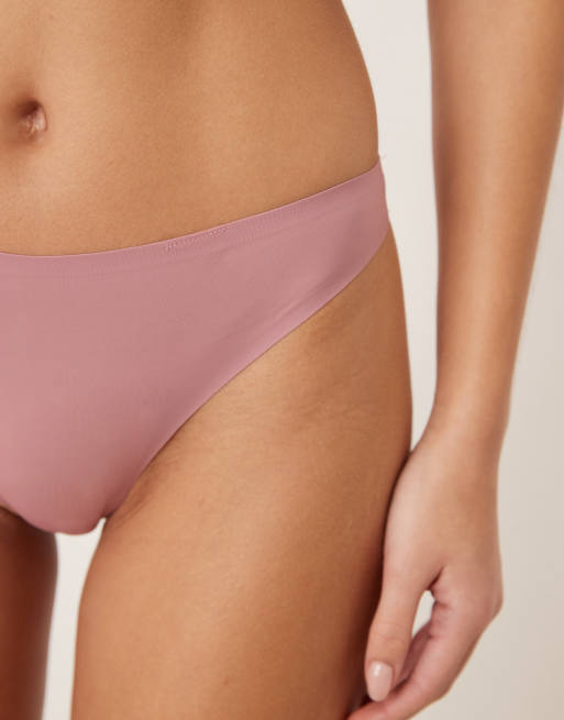 Calvin Klein – Sheer Marquisette – Nahtloser Tanga in Malve, 3 von 4