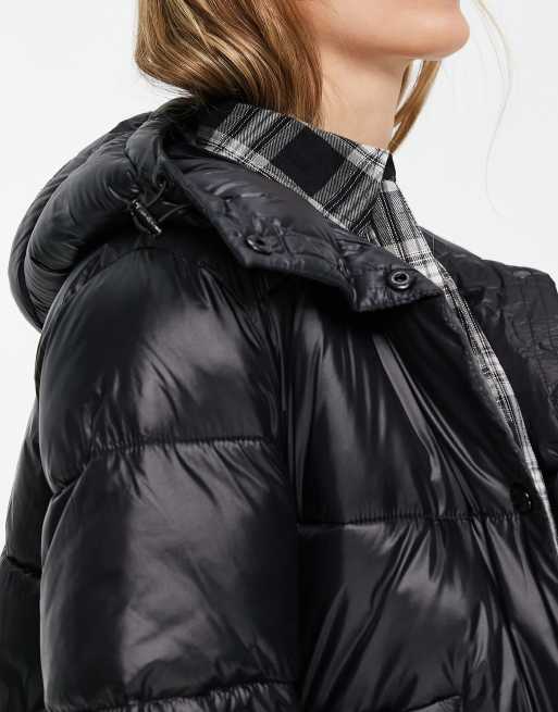 CALVIN KLEIN JEANS - Women's short down jacket with monogram - Size 