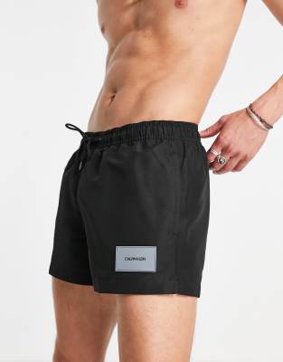 calvin klein short drawstring swim shorts