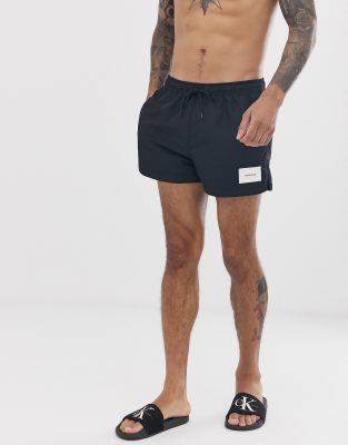 calvin klein short drawstring swim shorts