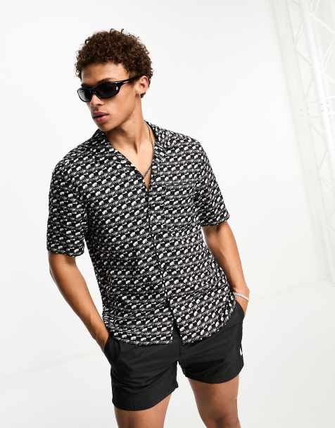 Mens designer short on sale sleeve shirts sale