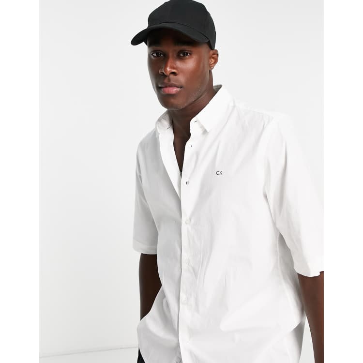 Calvin klein short on sale sleeve dress shirt