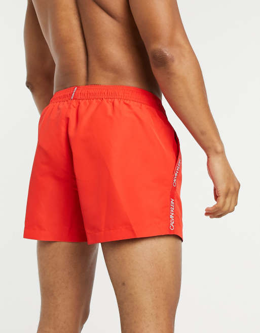 Red calvin klein deals shorts